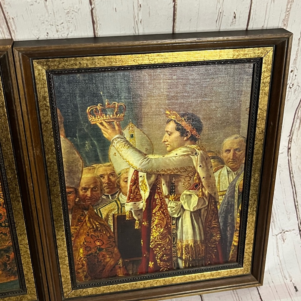 The Coronation of Napoleon Les Editions Braun Louvre Museum Paris Prints Framed - Picture 2 of 10